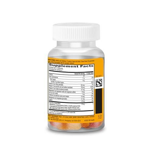 Airborne Airborne 750mg Vitamin C Gummies For Adults, Immune Support Supplement with Powerful Antioxidants Vitamins A C & E - 21 Gummies, Assorted Fruit Flavor