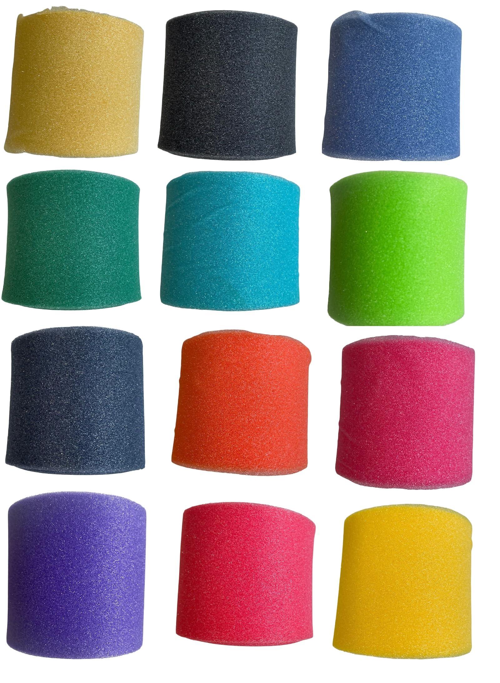 Sports Farm Sports Farm Baseball Softball Sport Wrist Wrap TV Tape - Colorful, 2 Packs, 3 Packs, 4 Packs (Assorted Rainbow, 12 Rolls)