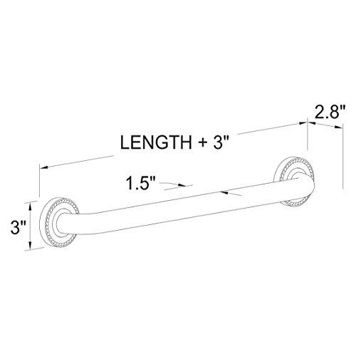 Ginger Ginger Canterbury 24" Grab Bar - 1563/PC - Polished Chrome