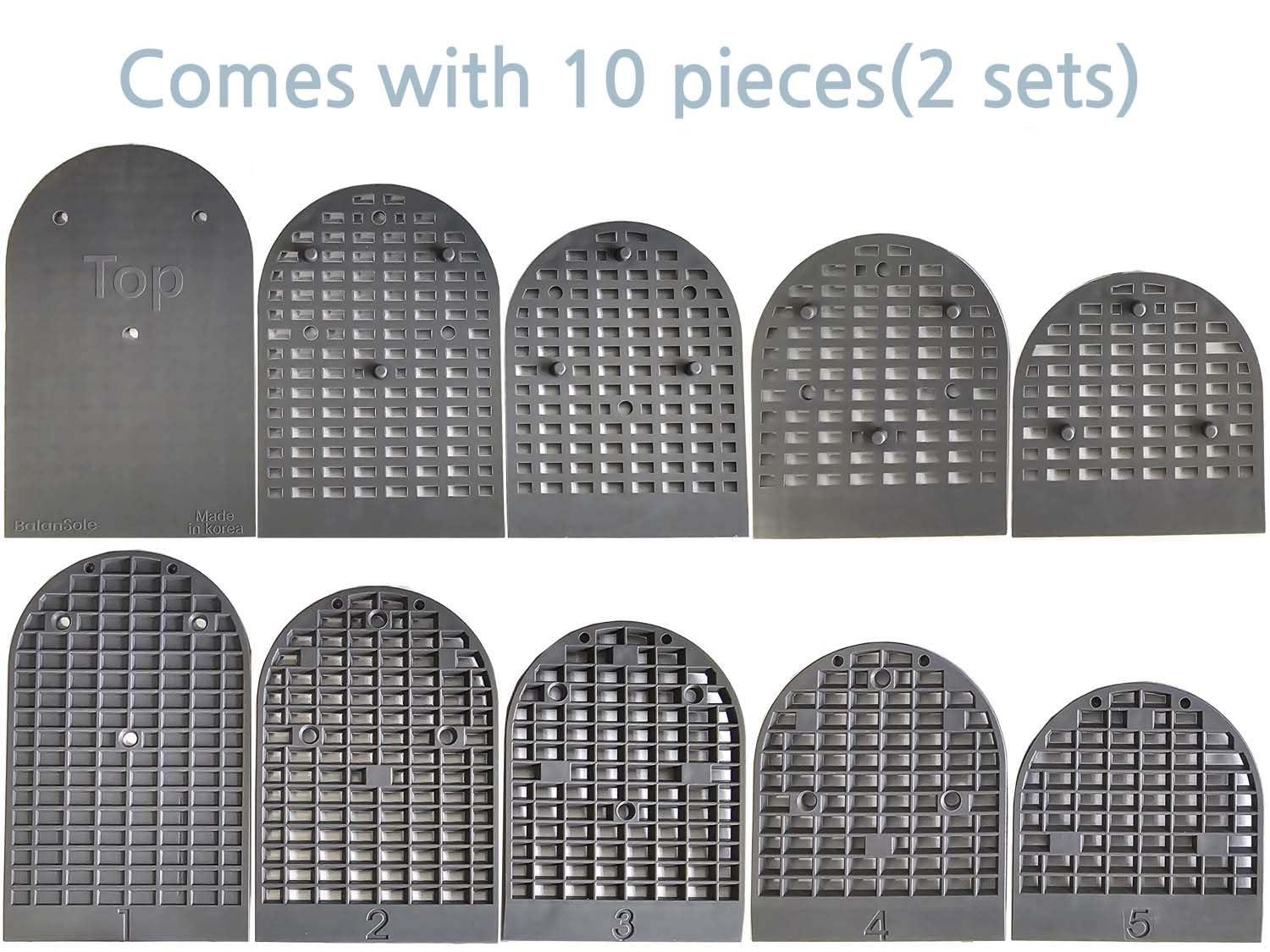 BalanSole Adjustable Leg Length Discrepancy Heel Lifts Inserts Insoles (Large)