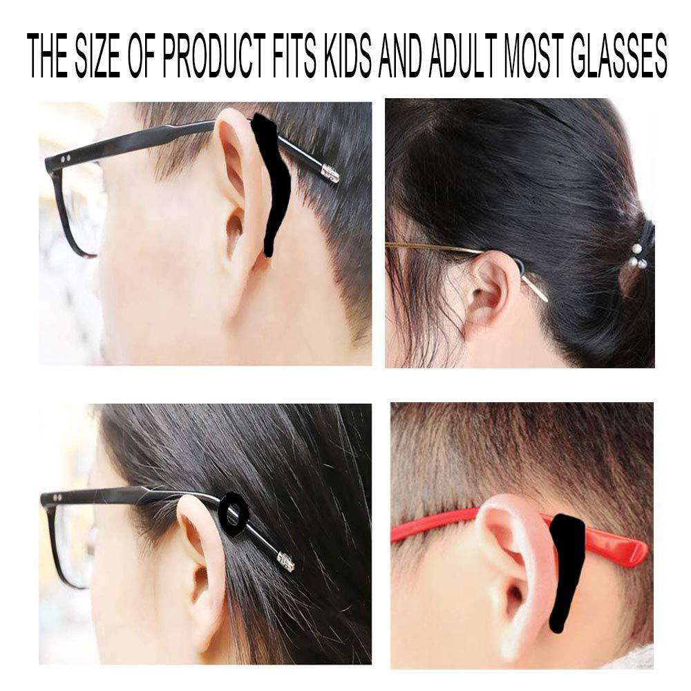 GIRCSS Anti-Slip Eyeglass Ear Grips Hook, 10 Pairs Ear Hooks for Glasses