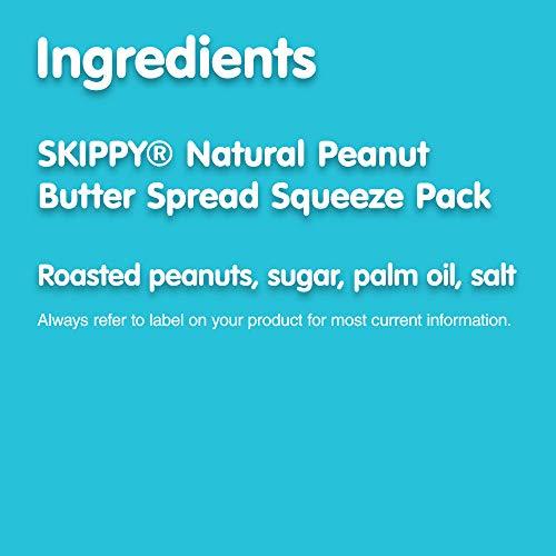 SKIPPY SKIPPY Squeeze Natural Creamy Peanut Butter, 6 Ounce (Pack of 6)