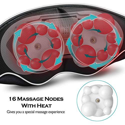 VIKTOR JURGEN VIKTOR JURGEN Christmas Gifts for Women & Men, Shiatsu Neck and Shoulder Massager with Heat Deep Tissue Kneading Sports Recovery Massagers for Back, Foot, Relaxation Gifts for Wife, Husband, Him, Her