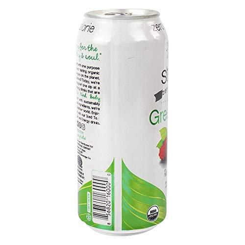 Steaz Steaz Organic Zero Calorie Iced Green Tea, Raspberry, 16 OZ (Pack of 12)
