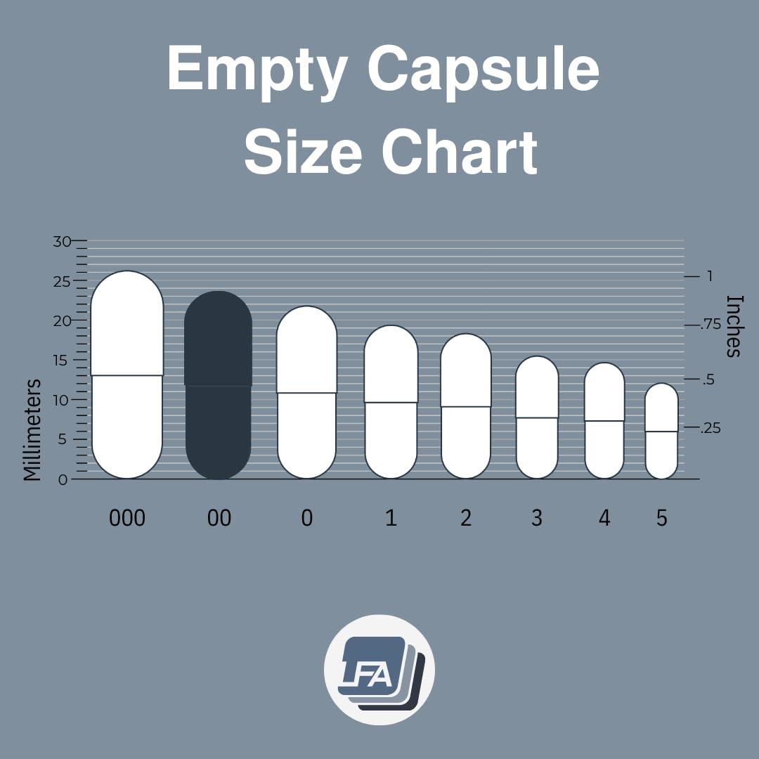 LFA Tablet Presses Empty 00 Capsules - Vegan HPMC - 10000 Count Box - Pill Capsules Empty Fits Capsule Filling Machine Tray - Joined Vegetarian Caps Easy Snap for DIY Powder Supplement Pills - Halal & Kosher