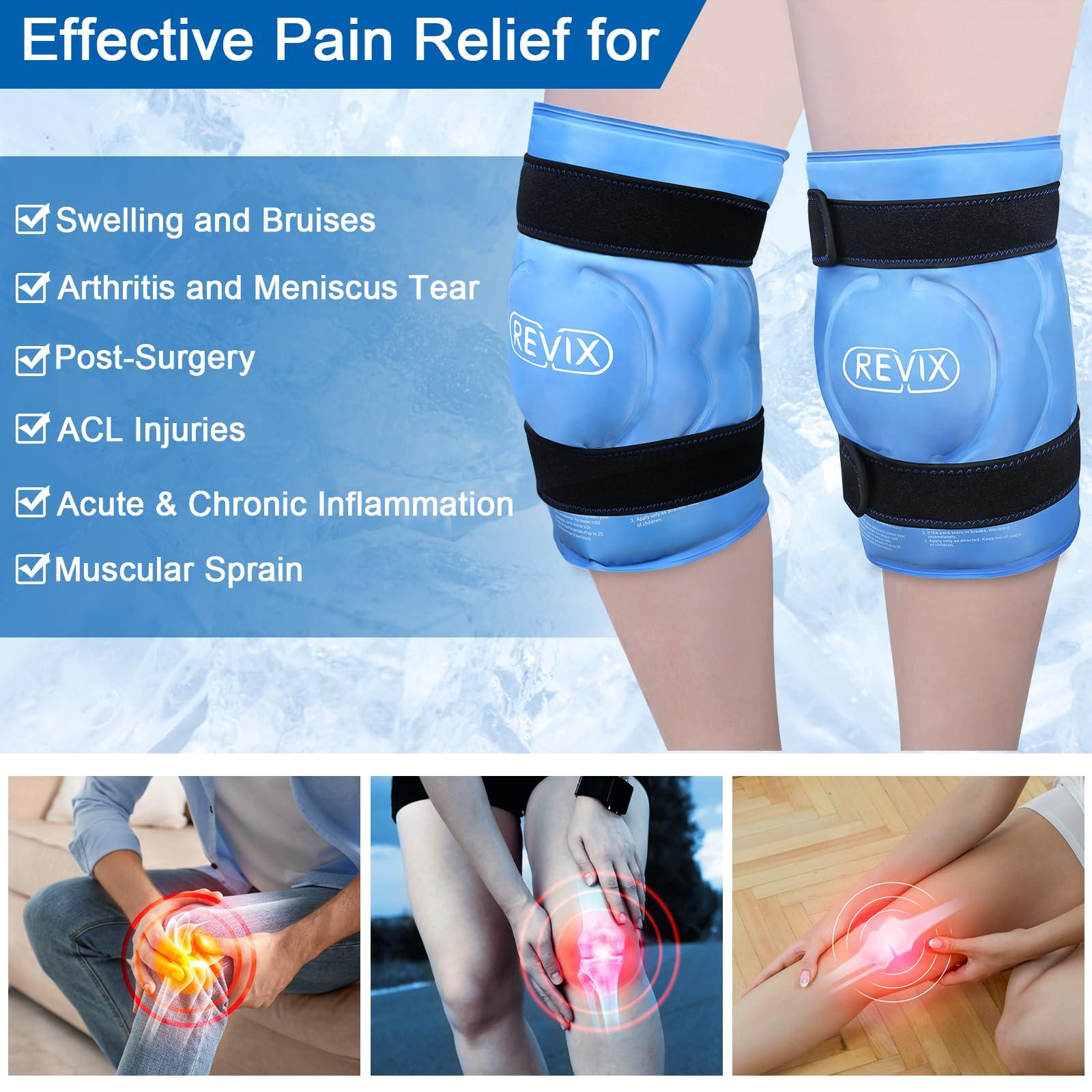 REVIX REVIX Ice Pack for Knee Pain Relief, Reusable Gel Ice Wrap for Injuries