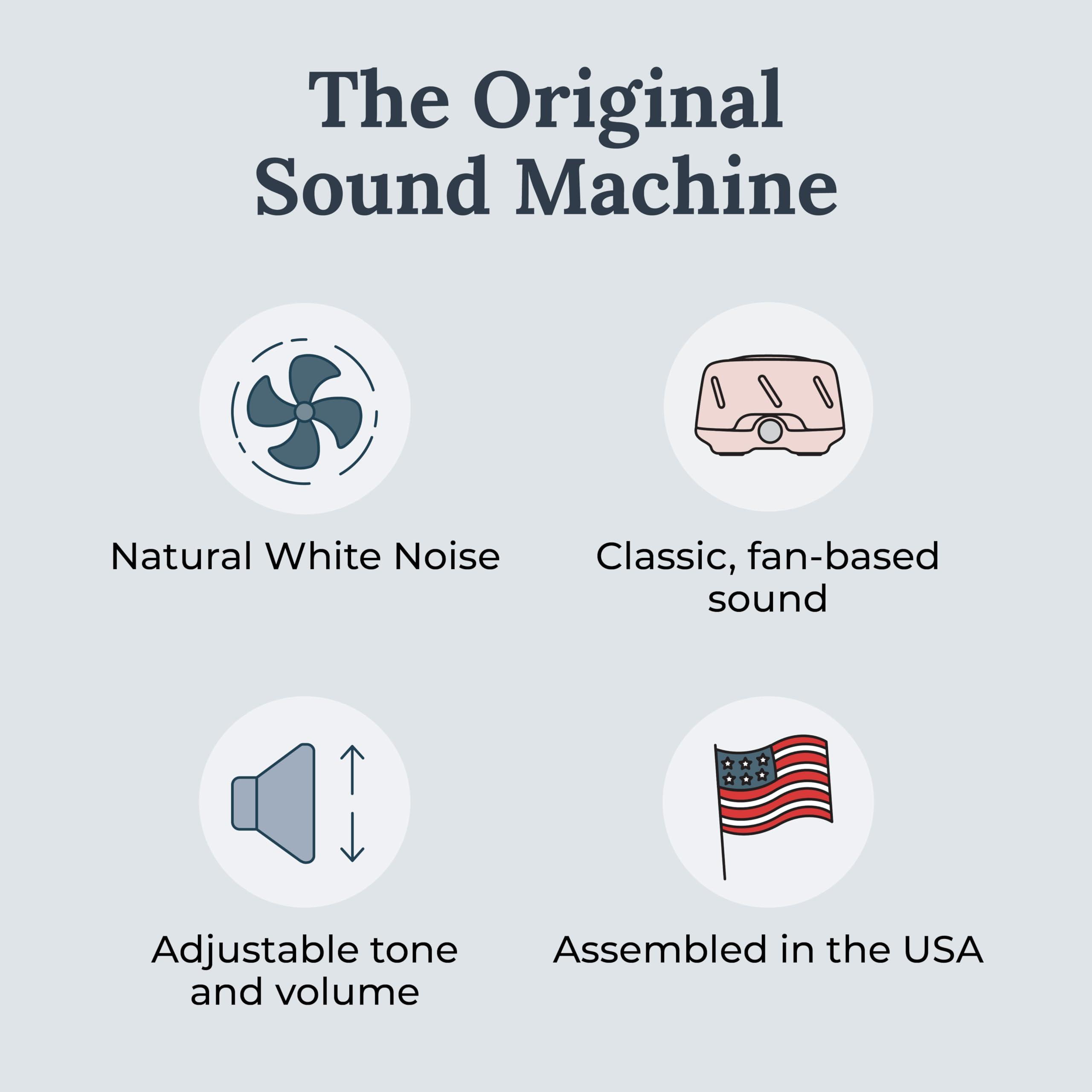 Marpac Yogasleep Dohm Uno White Noise Sound Machine, Natural Pink Noise from a Real Fan, Adjustable Tone & Noise Canceling for Office Privacy & Meditation, Sleep Aid for Travel, Baby & Adults (Pink)