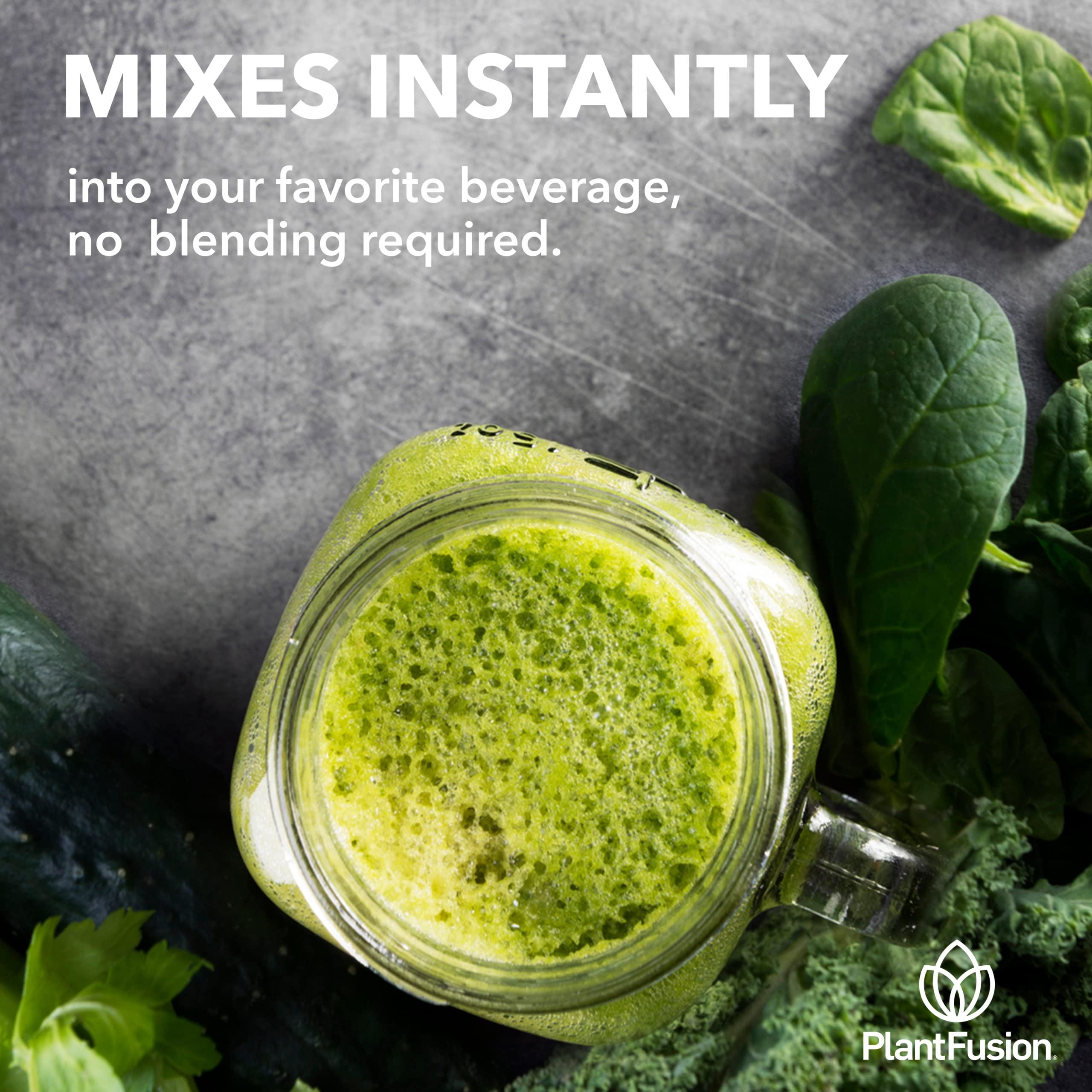 SOTRU PlantFusion Fruitful Super Greens Powder - Fermented Juice Powder Blend with Digestive Enzymes Probiotics & Prebiotic Fiber - Organic, Non-GMO, Vegan, Gluten-Free - 8.46 oz 30 Servings