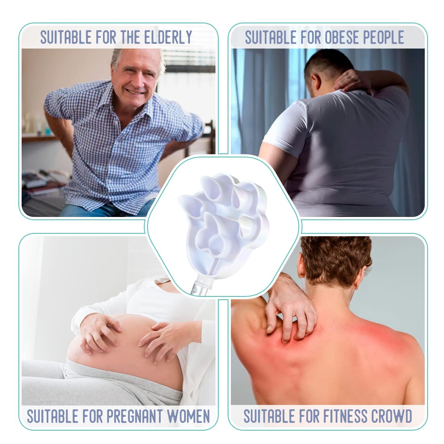 NURENDER Nurender Cat Paw Back Scratcher, Extendable Metal Telescopic Back scratchers with 27 in Long Handle, Relief of Itches, Gift for Man and Woman (Colorful)