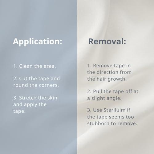 CureTape CureTape® Gentle | Kinesiology Tape for Hyper Sensitive Skin | Gentle Adhesion | 100% Hypoallergenic Water Resistant K Tape | for Thin Skin, Elderly or Children | Gentle to Remove | Medical KTape