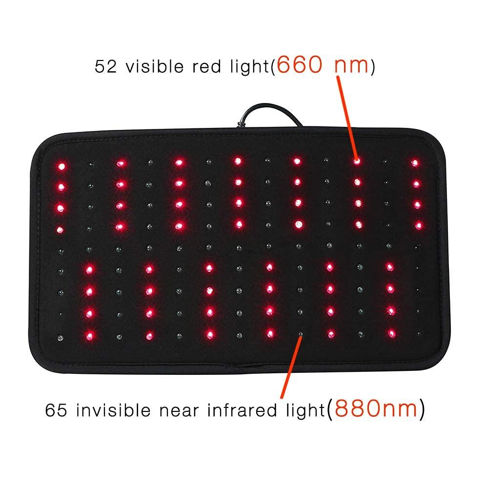 TUOB Red Light & Near Infrared Therapy Wrap FDA Cleared Led Light Therapy Back Pain Relief Device Wearable Deep Penetrating Pad Relief for Joints Knee Pain