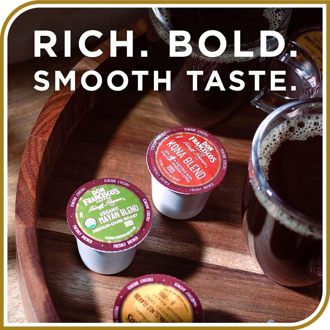 Don Francisco's Don Francisco's Vanilla Nut Flavored Medium Roast (100) + Hawaiian Hazelnut Flavored Med. Roast (100), 200 Recyclable Single-Serve Coffee Pods, Compatible with K-Cup Keurig Coffee Maker (Incl. 2.0)