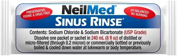 NeilMed NeilMed Sinus Rinse All Natural Relief Premixed Refill Packets 100 Each (Pack of 2)