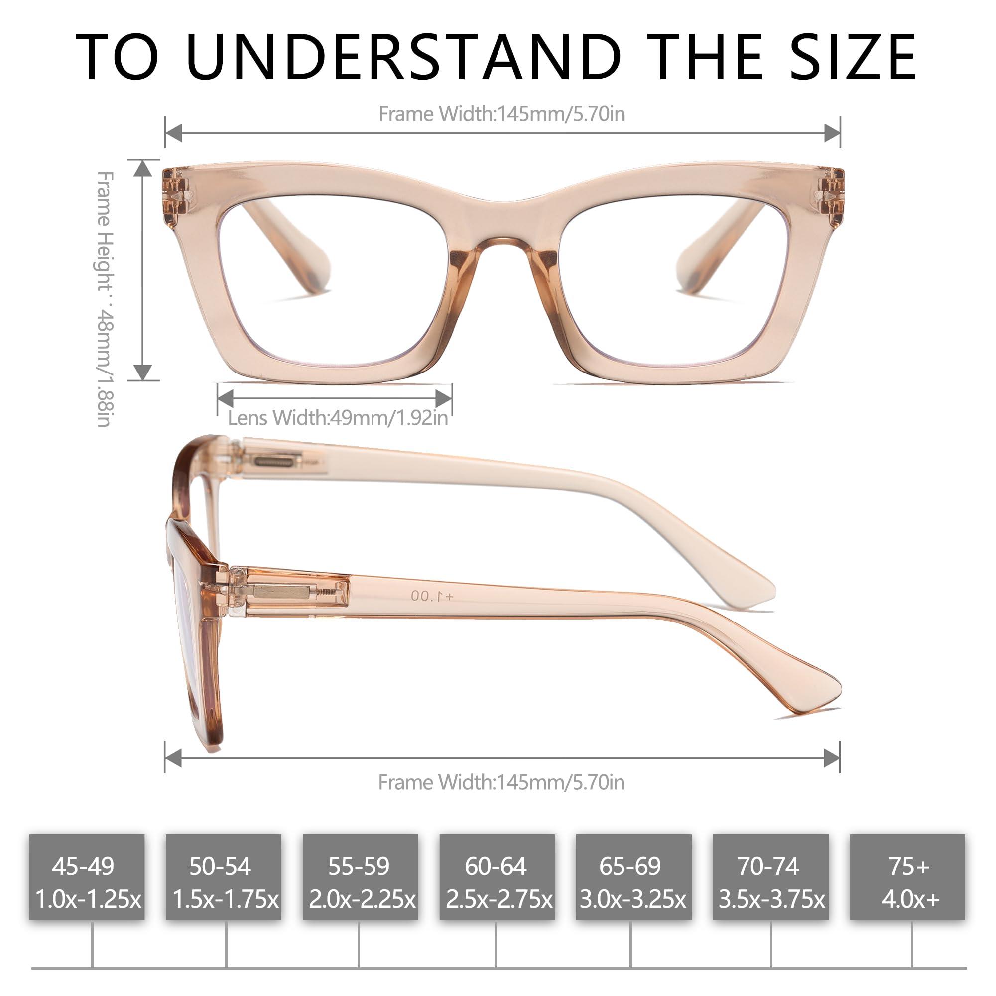 FSRTEP FSRTEP Oprah- Readers for Women - 12 Pack Stylis Style Reading Glasses with Blue Light Blocking and Spring Hinge 12 MIX +3.25