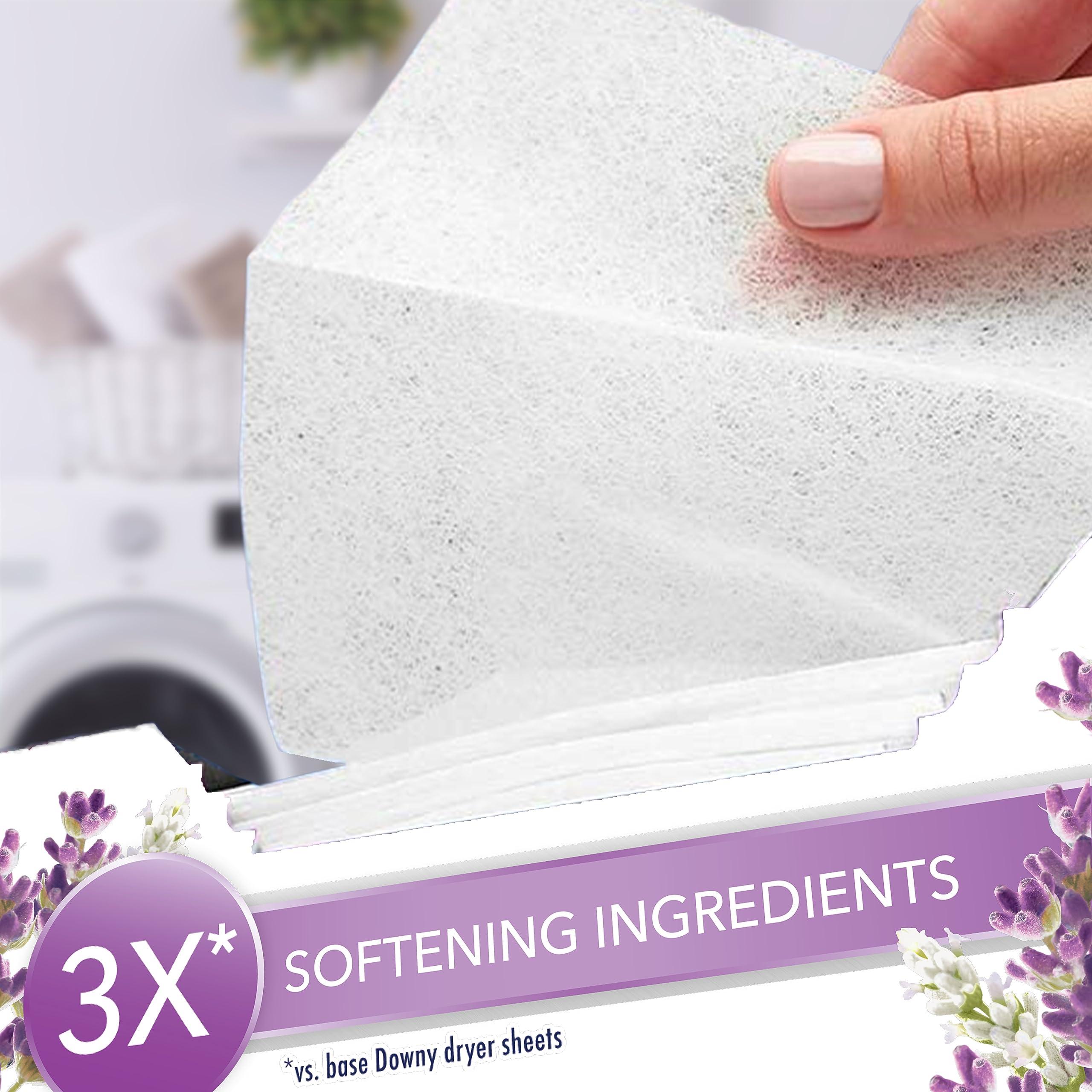 Downy Downy Light Mega Dryer Sheets, Fabric Softener Dryer Sheets, White Lavender, 180 Count