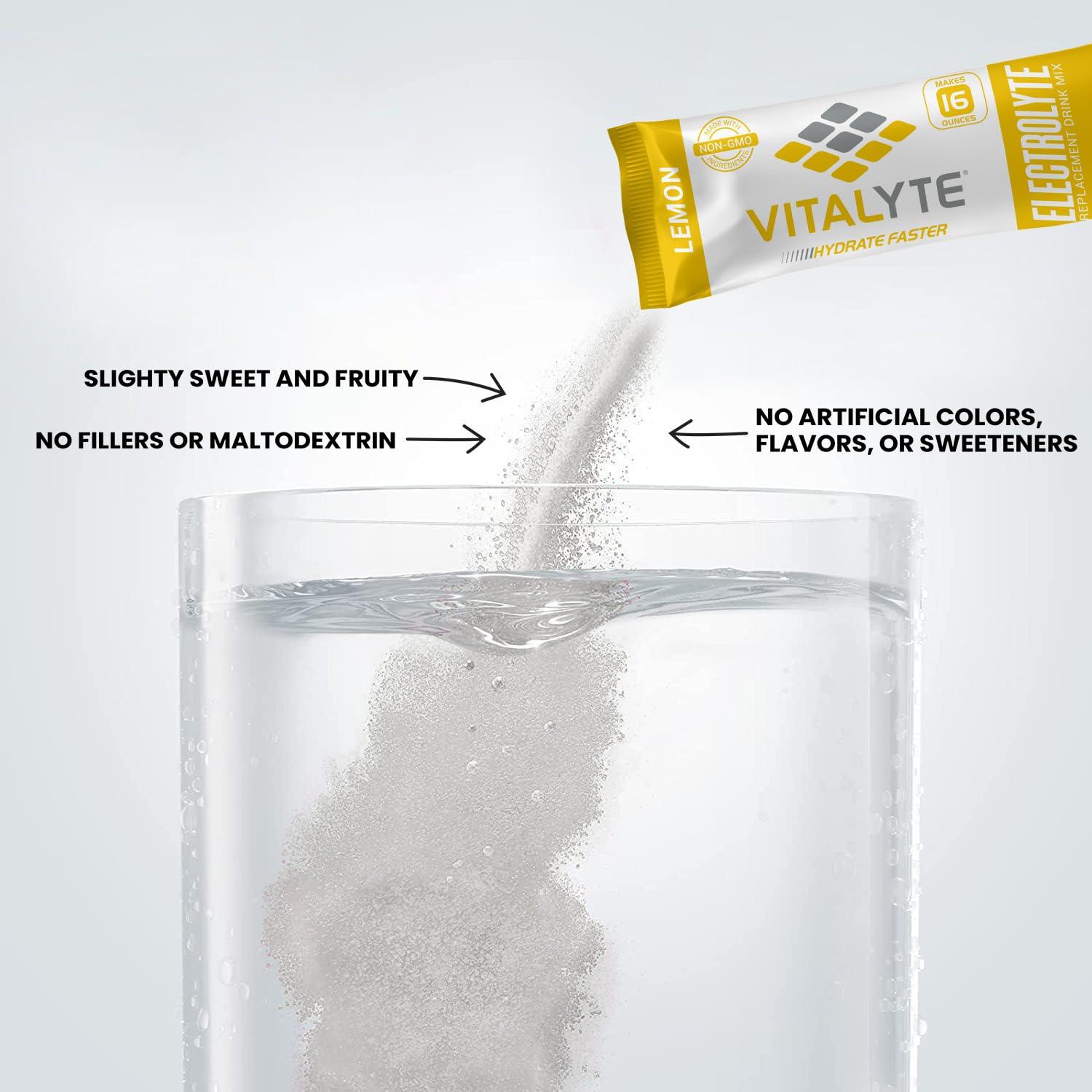 Vitalyte Vitalyte Electrolytes Packets Isotonic Sports Drink | Electrolytes Powder Packets Sports Nutrition Electrolyte Replacement Drinks Dehydration Relief Packets
