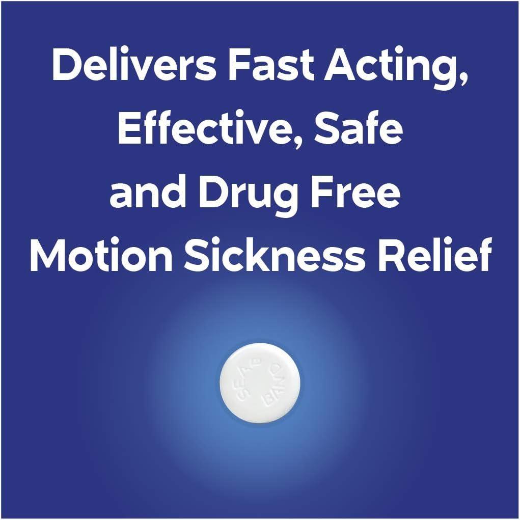 Sea-Band Sea-band Anti-Nausea Acupressure Wristband for Motion & Morning Sickness - 1 Pair Red