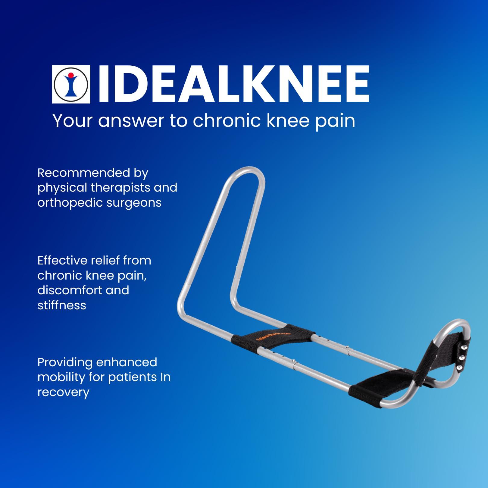 IdealStretch IdealKnee Two Pad - Advanced Knee Extension & Pain Relief Device - Endorsed by PTs & Surgeons - Ideal for ACL, MCL Recovery, Athletes, Therapy & Rehab