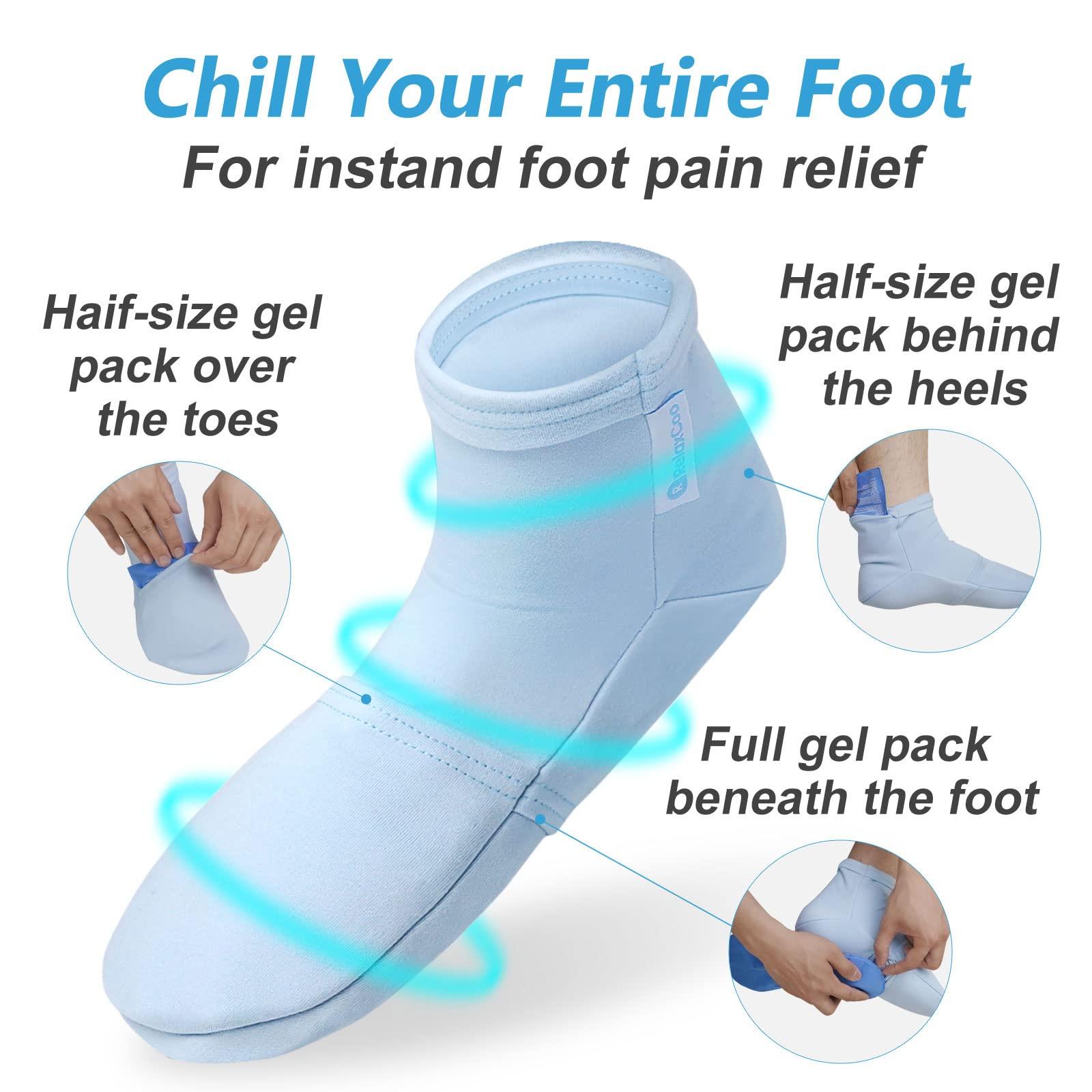 RelaxCoo RelaxCoo Cold Therapy Socks & Gloves for Chemotherapy Neuropathy, Chemo Care Package for Women and Men, Foot & Hand Ice Pack Wrap for Plantar Fasciitis, Carpal Tunnel, Arthritis Hand Pain Relief, L