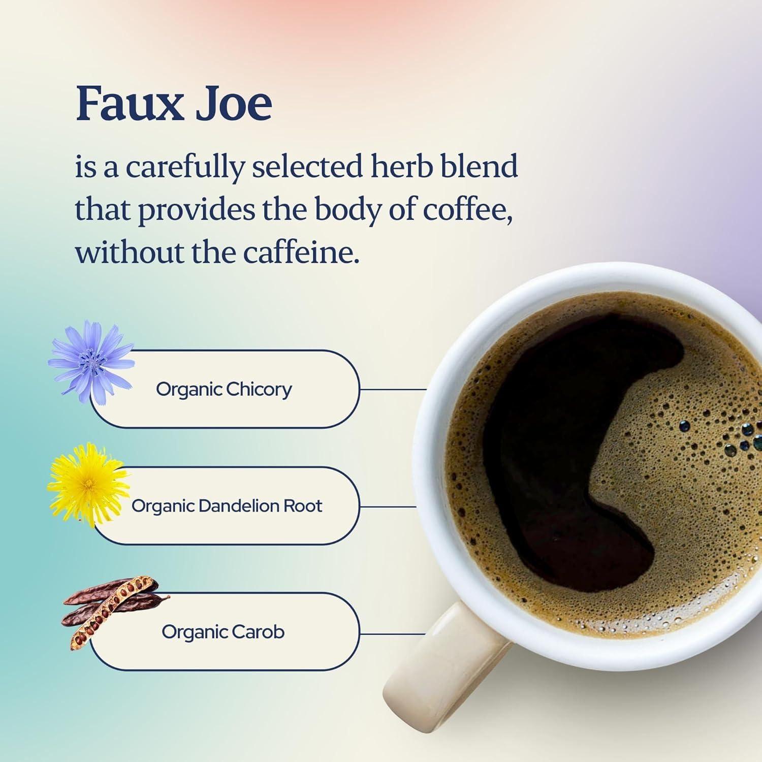 Sip Herbals Sip Herbal Coffee Alternative Herbal Tea - Boost Energy & Focus - Caffeine Free Organic Coffee Substitute Made with Carob, Dandelion, Chicory - Dirty Chai Roast (30 Servings) - Loose Leafs