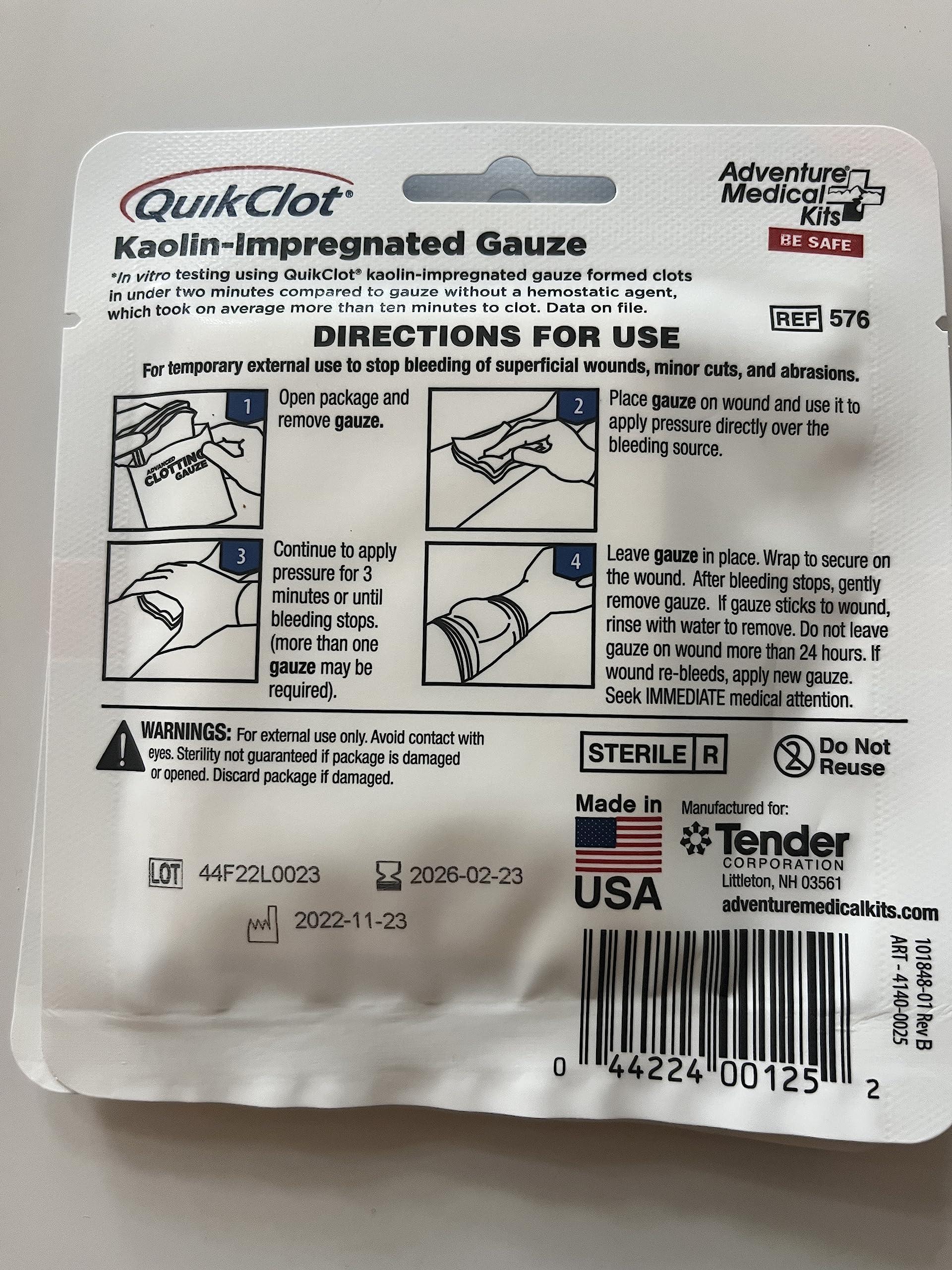 MobileAid BleedStop Double 100 Bleeding Control & Gunshot Wound Trauma First Aid Kit [Treats 2 Bleeding Wounds]
