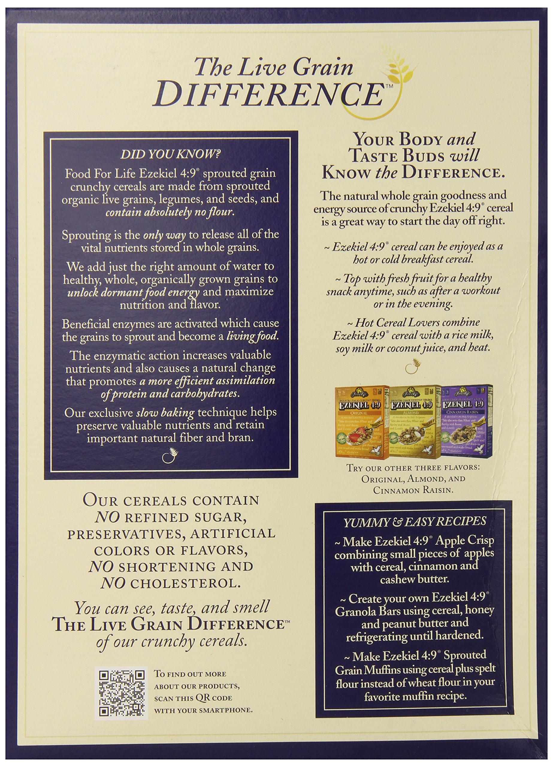 Food for Life Food For Life Ezekiel 4:9 Organic Sprouted Grain Cereal, Golden Flax, 16-Ounce Boxes (Pack of 6)