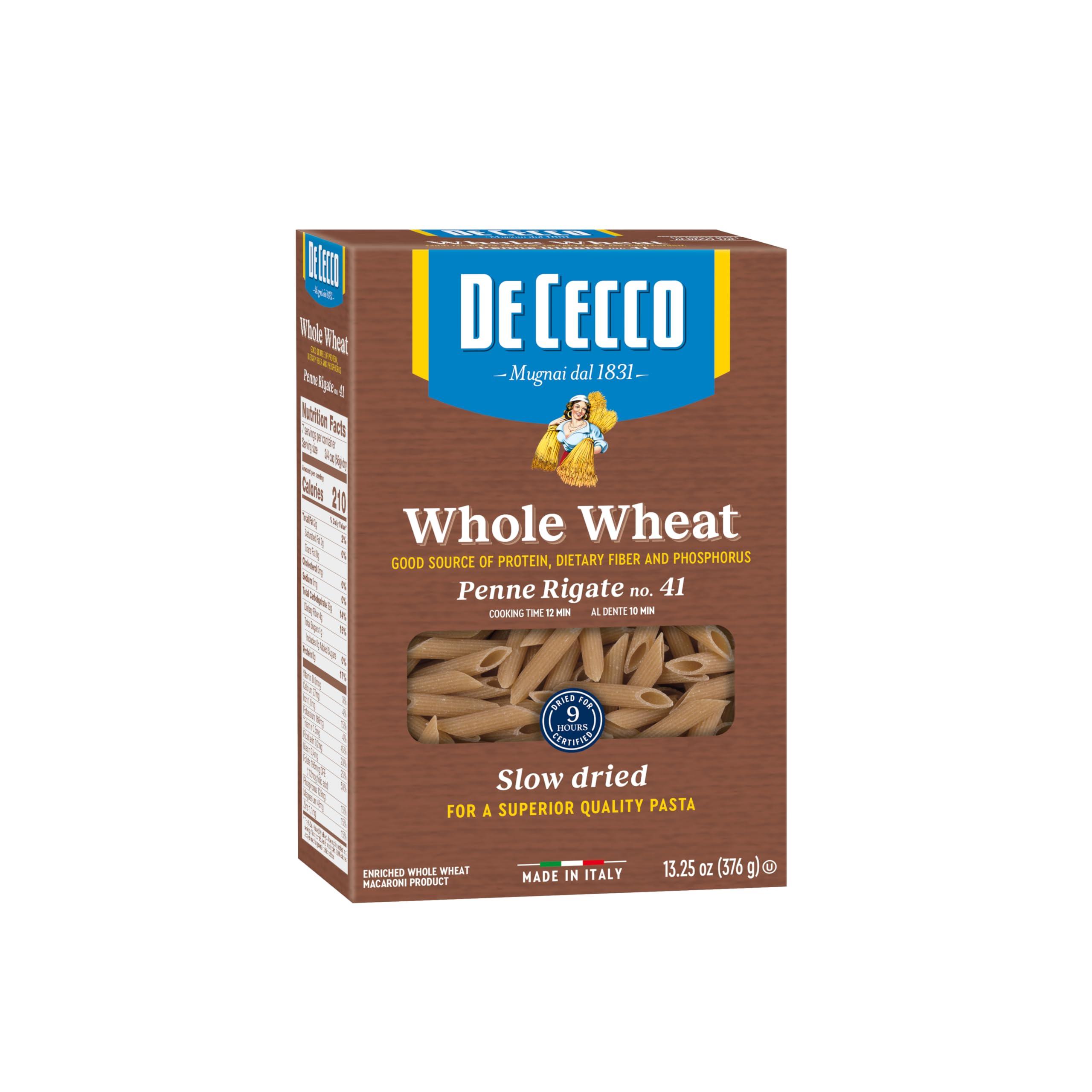De Cecco De Cecco Penne Rigate Whole Wheat, 13.25 oz