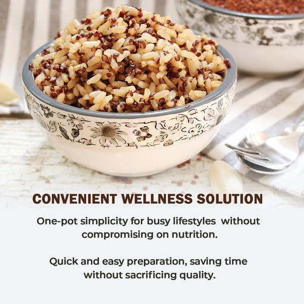 Pride Of India Pride Of India - PACK of 6 - Quinoa & Basmati Whole Grain Mix - Brown Rice Quinoa Supergrain, 1.5 Pound Jar