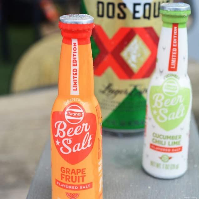 Twang Twang Flavored Beer Salt, Cucumber Chili Lime, 1 Ounce Mini Bottles (24 Count Display Pack)