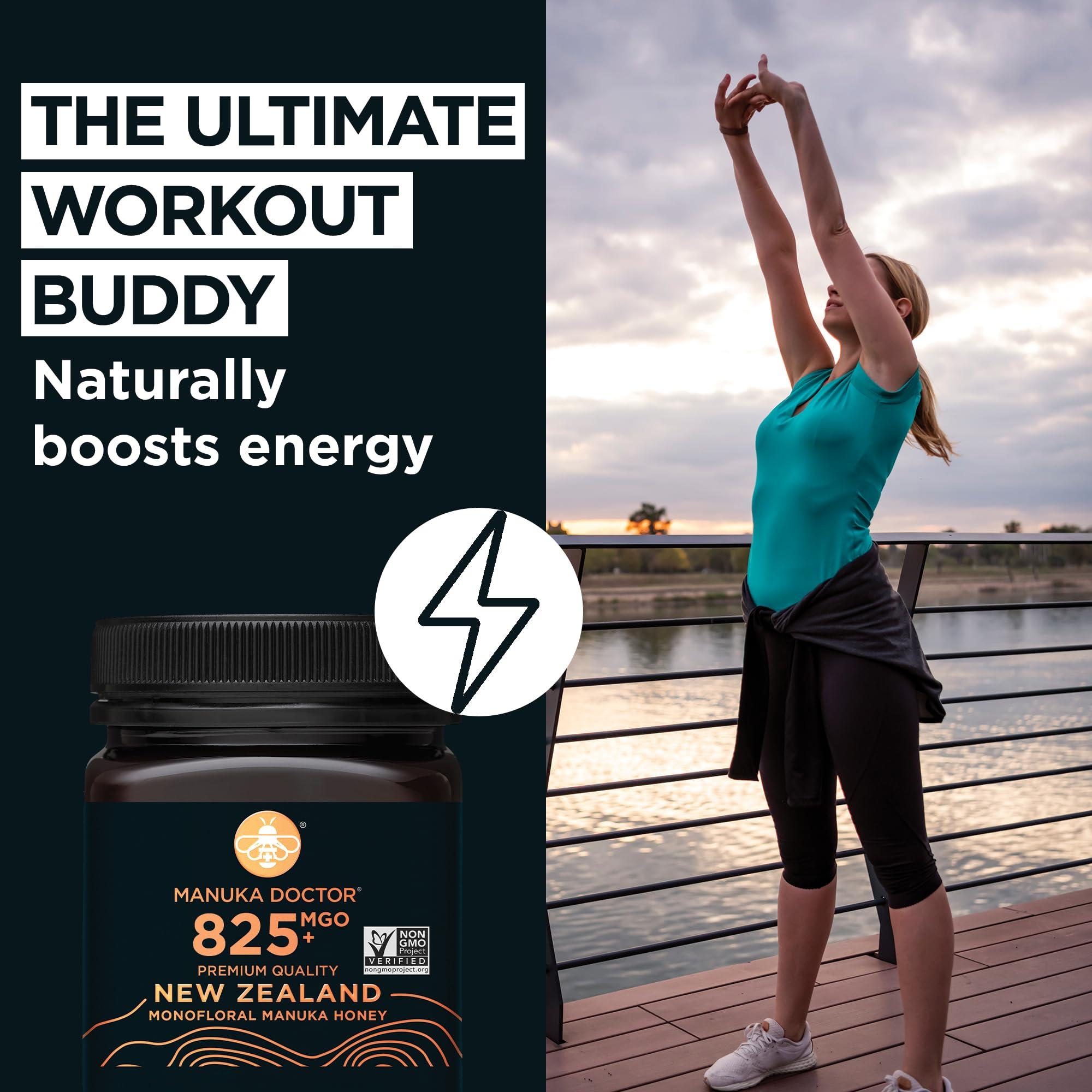 Manuka Doctor MANUKA DOCTOR - MGO 825+ Manuka Honey Monofloral, 100% Pure New Zealand Honey. Certified. Guaranteed. RAW. Non-GMO (8.75 oz)