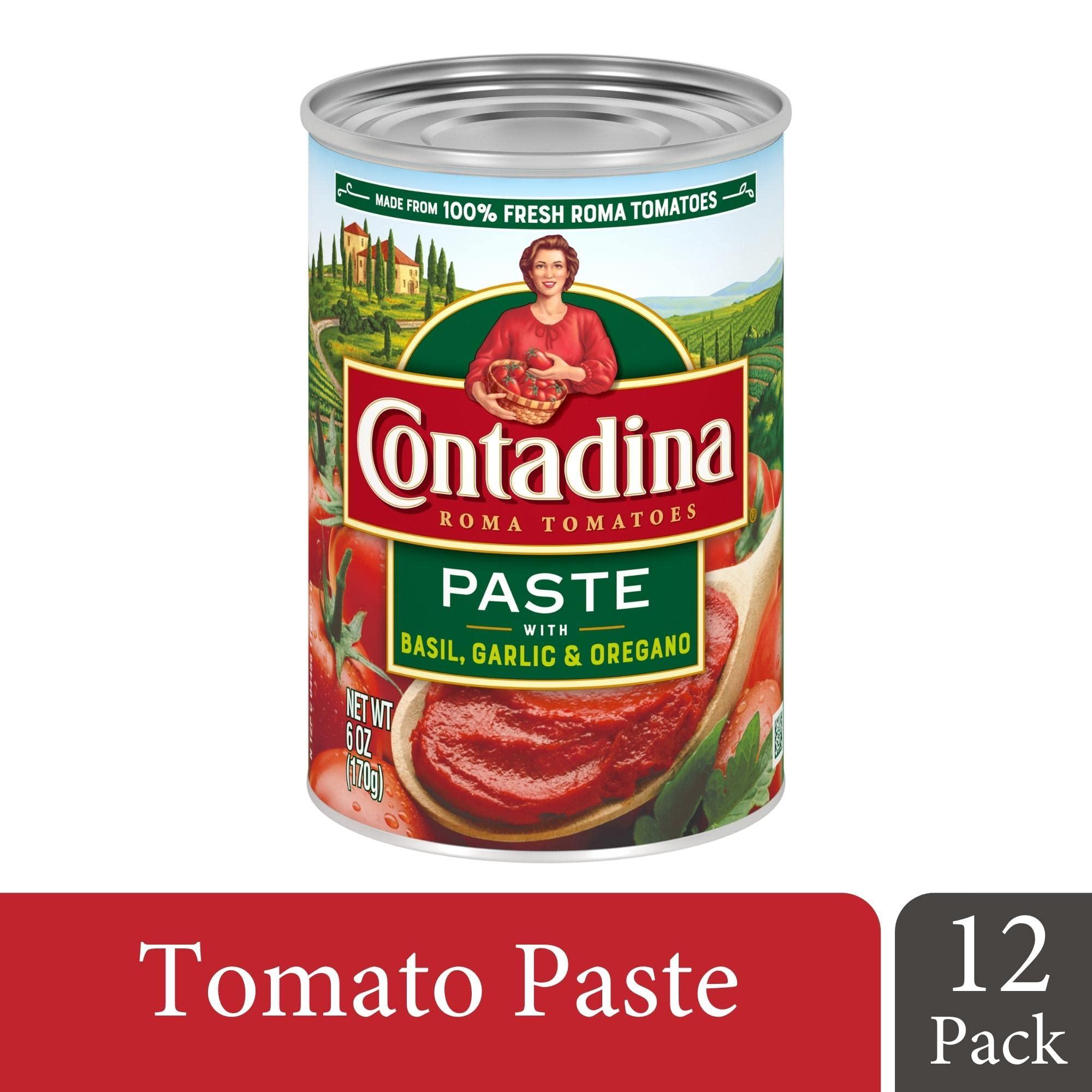Contadina Contadina Tomato Paste Contadina Tomato Paste with Italian Herbs, 6 oz (Pack of 12)