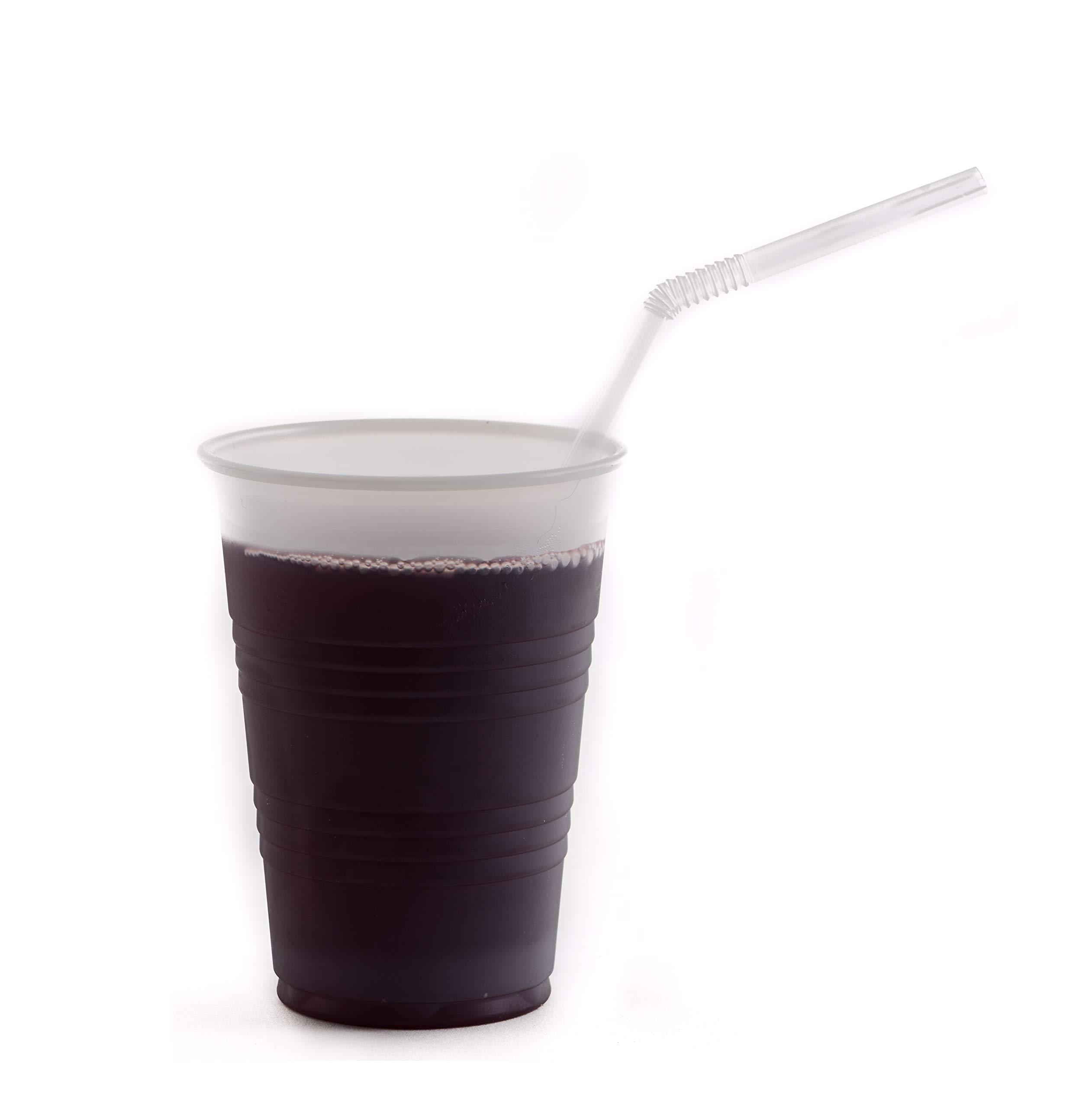 EcoQuality Individually Wrapped Flexible Plastic Drinking Straws 3200/BOX - EcoQuality Disposable Clear Straws, BPA Free Plastic - Bendy, Party, Fancy Straws, Birthday Parties, Bendi Straws, Catering, Bulk