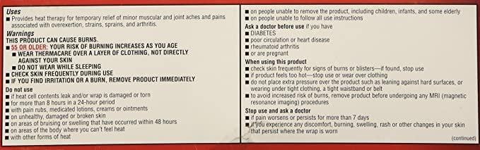 ThermaCare ThermaCare Advanced Multi-Purpose Joint Pain Therapy (4 Count, Pack of 3) Heatwraps, Up to 8 Hours of Pain Relief, Temporary Relief of Joint Pains