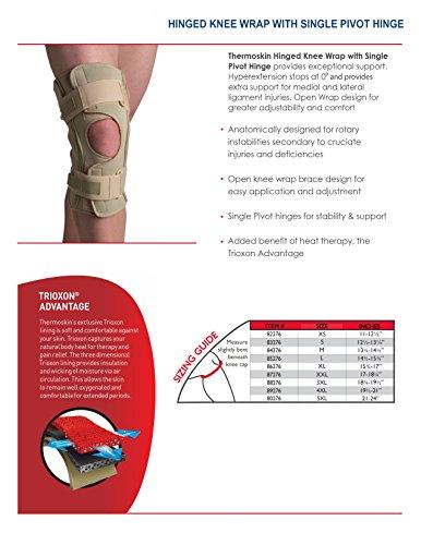 Thermoskin Thermoskin Hinged Knee Open Wrap Brace, Medium, 20 Ounce