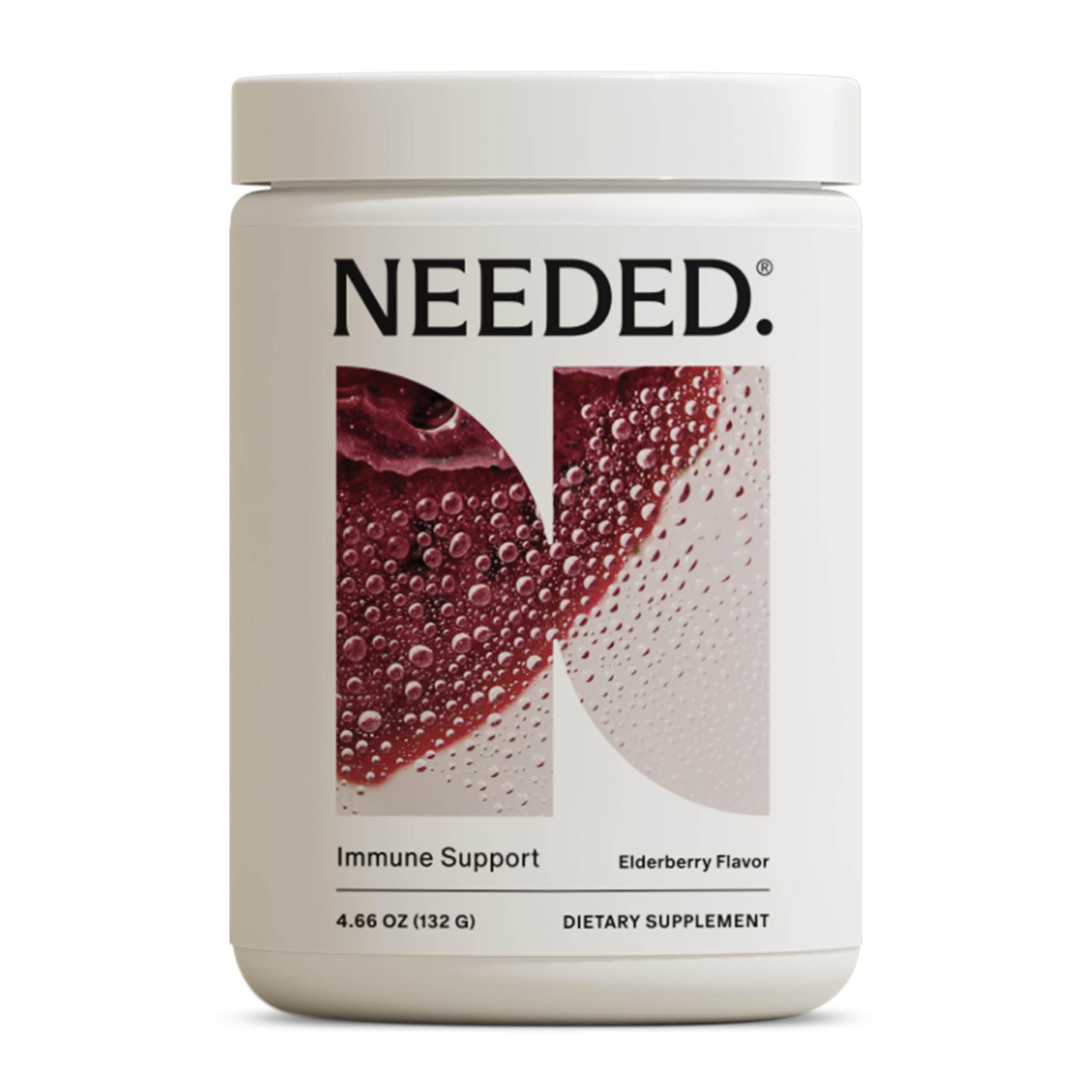 Needed. Needed. Immune Support Immunity Powder - for The Whole Family - Pregnancy Safe Immunity Supplement - Zinc with Elderberry - Easy-to-Take