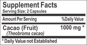 PureControl Supplements Cacao 1000mg // 200 Capsules // Pure // by PureControl Supplements