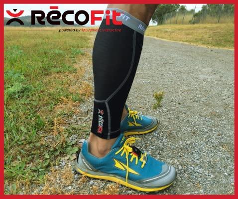RecoFit RecoFit Calf Compression Sleeve (Black, X-Small)