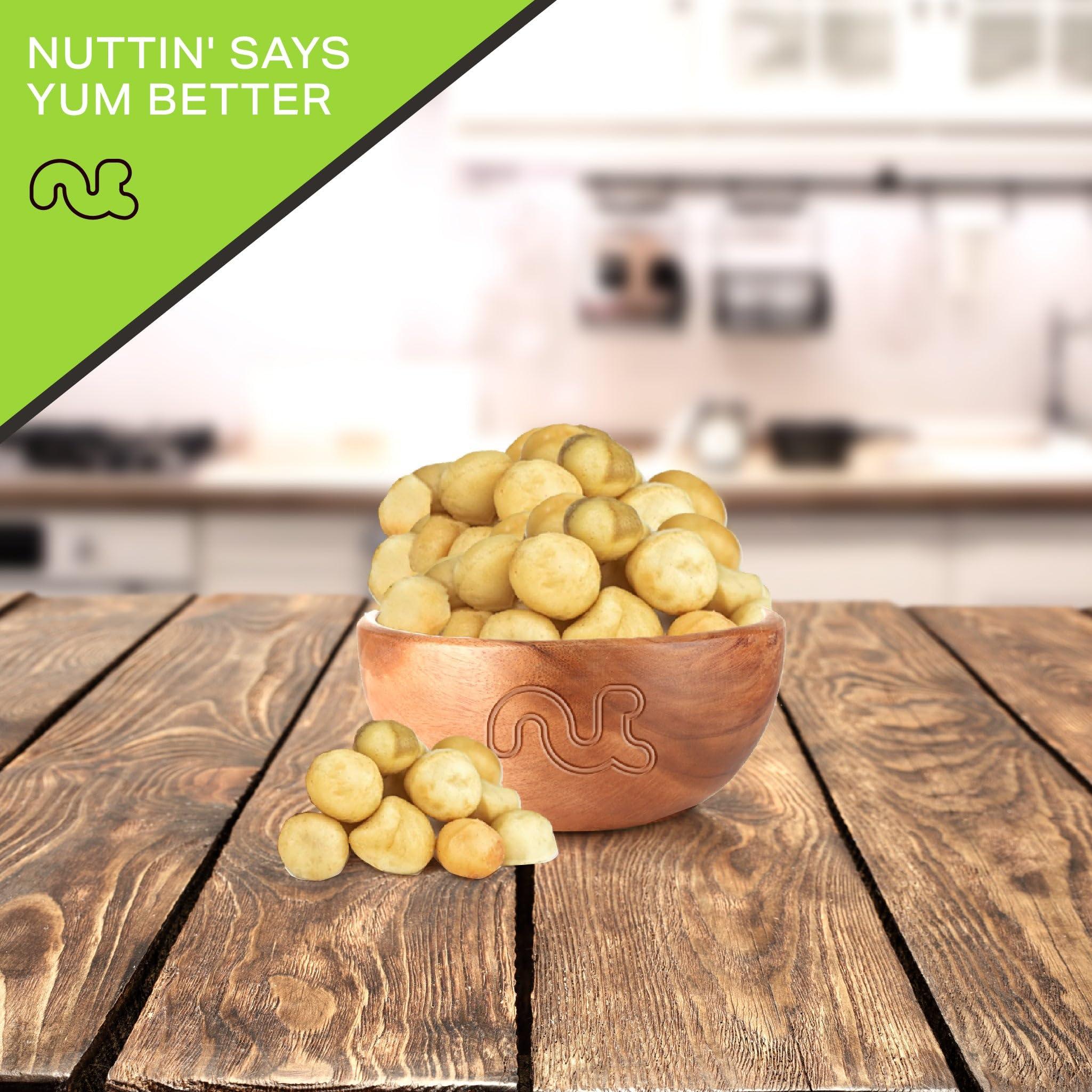 Nut Cravings NUT CRAVINGS - Roasted & Salted Macadamia Nuts - No Shell, Whole (16oz - 1 LB) Bulk Nuts Packed Fresh in Resealable Bag - Healthy Protein Food Snack, All Natural, Keto Friendly, Vegan, Kosher