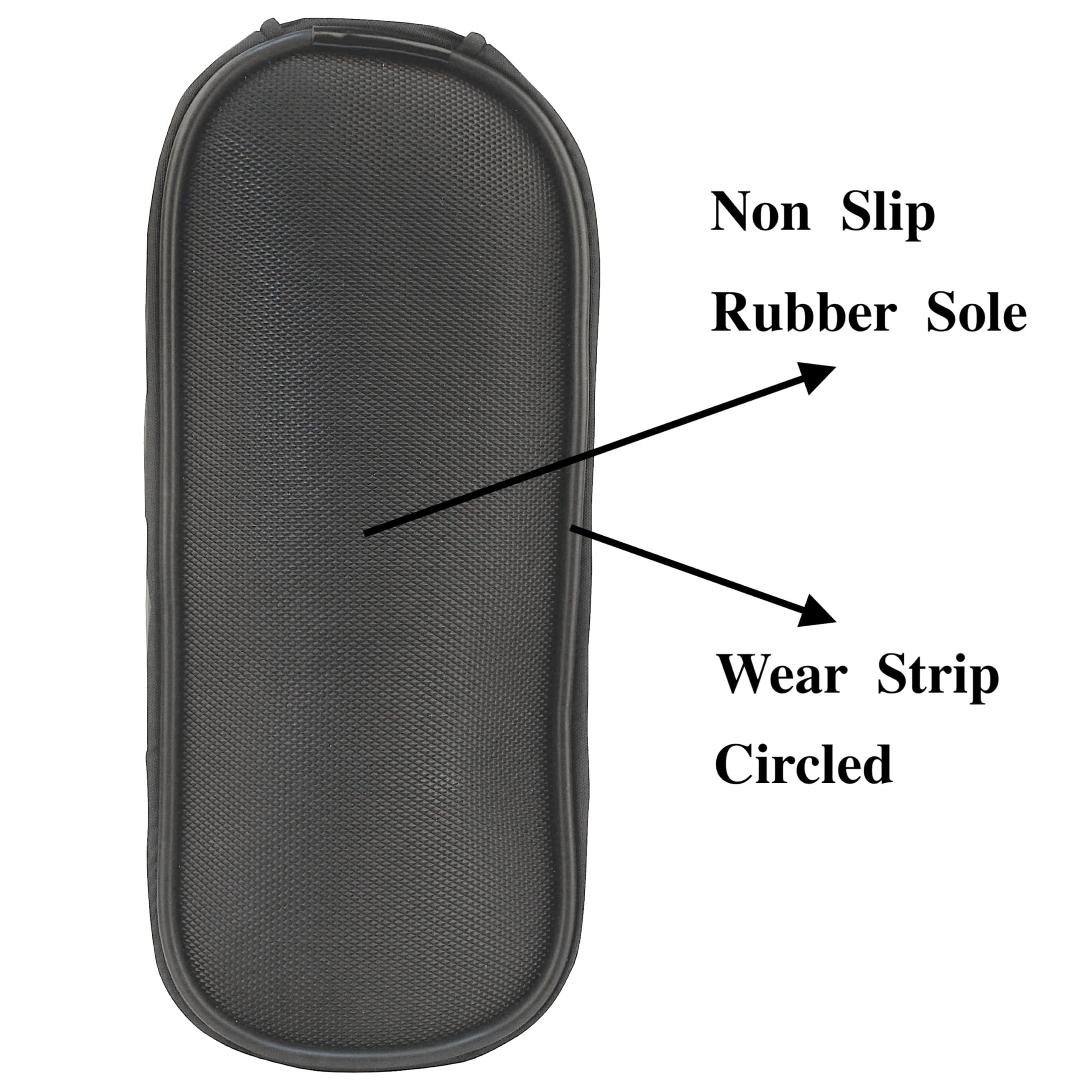 ARUNNERS ARUNNERS Walking Boot Cover for Medical Brace Orthopedic Fracture Cast with Integrative Slip-Resistant Rubber Sole (Black, Tall, X-Small)