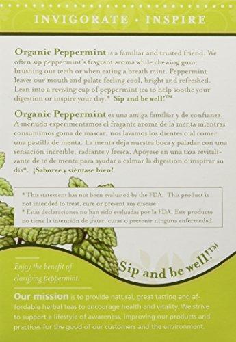 Lifestyle Awareness Lifestyle Awareness Organic Peppermint Tea, Caffeine Free, 20 Tea Bags, Pack of 6