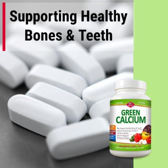 Olympian Labs Olympian Labs Calcium Plus Magnesium, Formulated with Vitamin C, K2 & D3, 100 Tablets Supporting Healthy Bones & Teeth