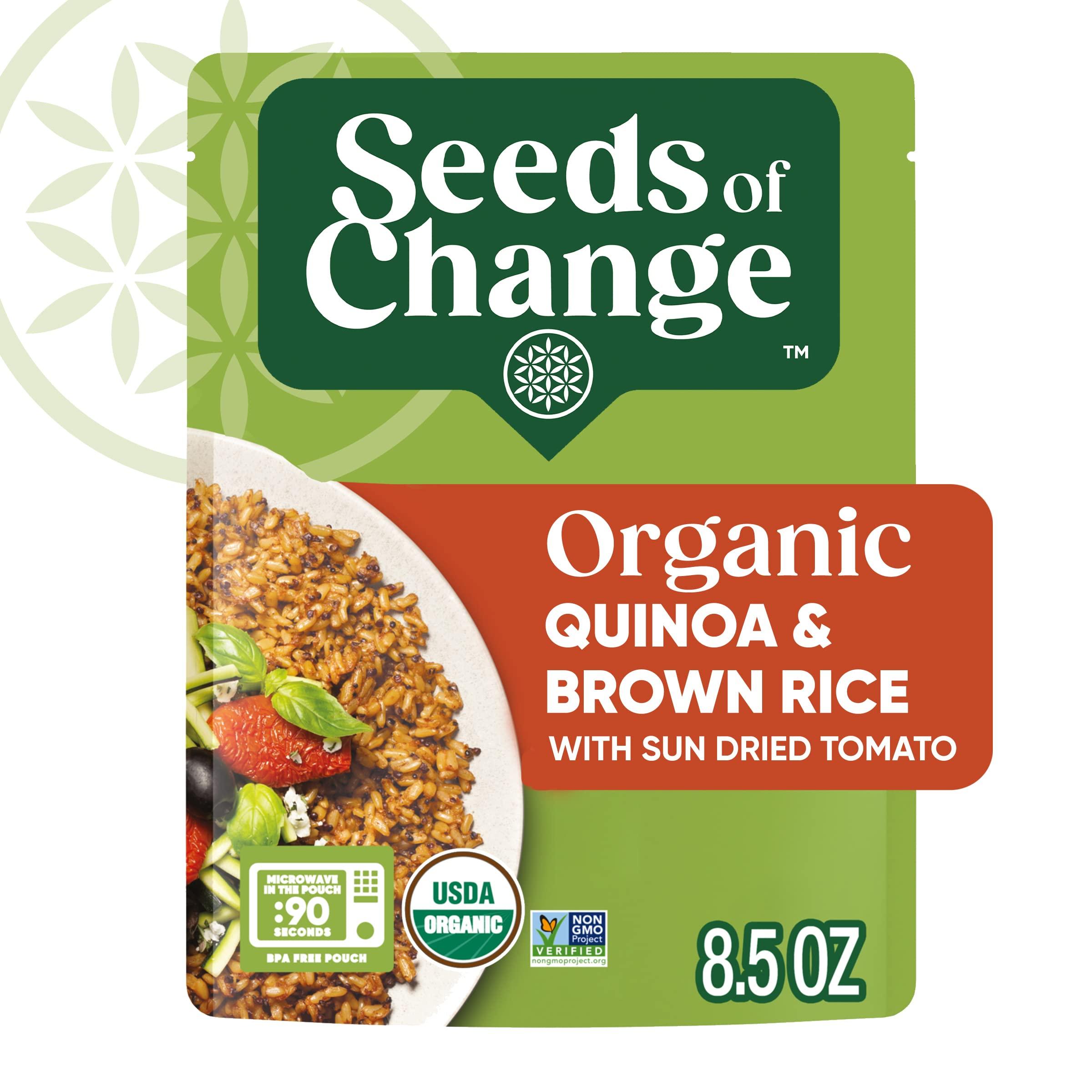 SEEDS OF CHANGE SEEDS OF CHANGE Organic Quinoa & Brown Rice with Sun Dried Tomato, Organic Food, 8.5 OZ Pouch