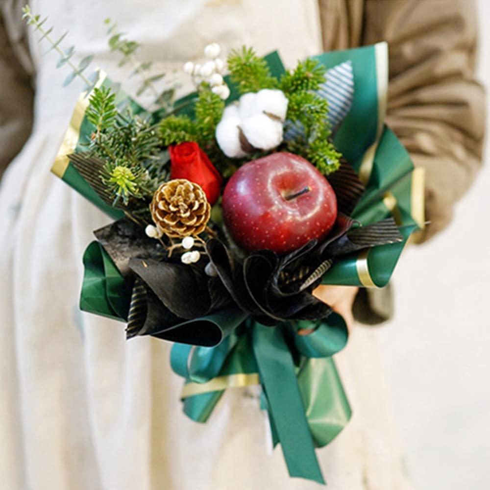 XZJMY XZJMY 20 Sheets Flower Wrapping Paper,Gold Flower Bouquets Wrapping Paper Thicken/Waterproof Bouquet Wrapping Supplies DIY Crafts Packaging (22.8x22.8 inch,Green)