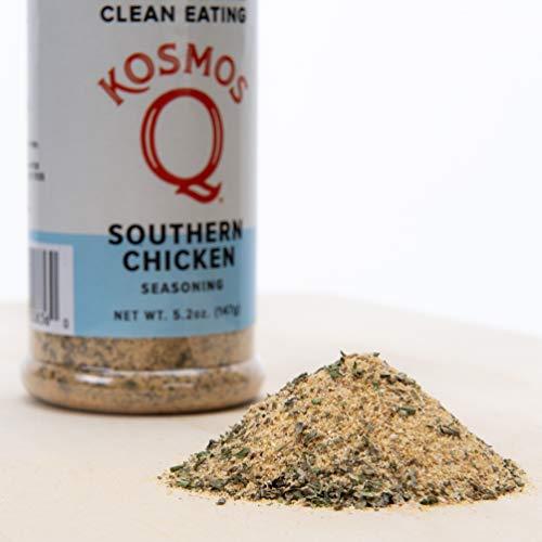 Kosmos Q Kosmos Q Southern Chicken Seasoning | All-Purpose Spice Mix | All-Natural Cooking Herbs & Spices | Paleo & Keto Diet Friendly Flavor Blend | MSG-Free, Zero Calories | 5.2 oz. Shaker Bottle