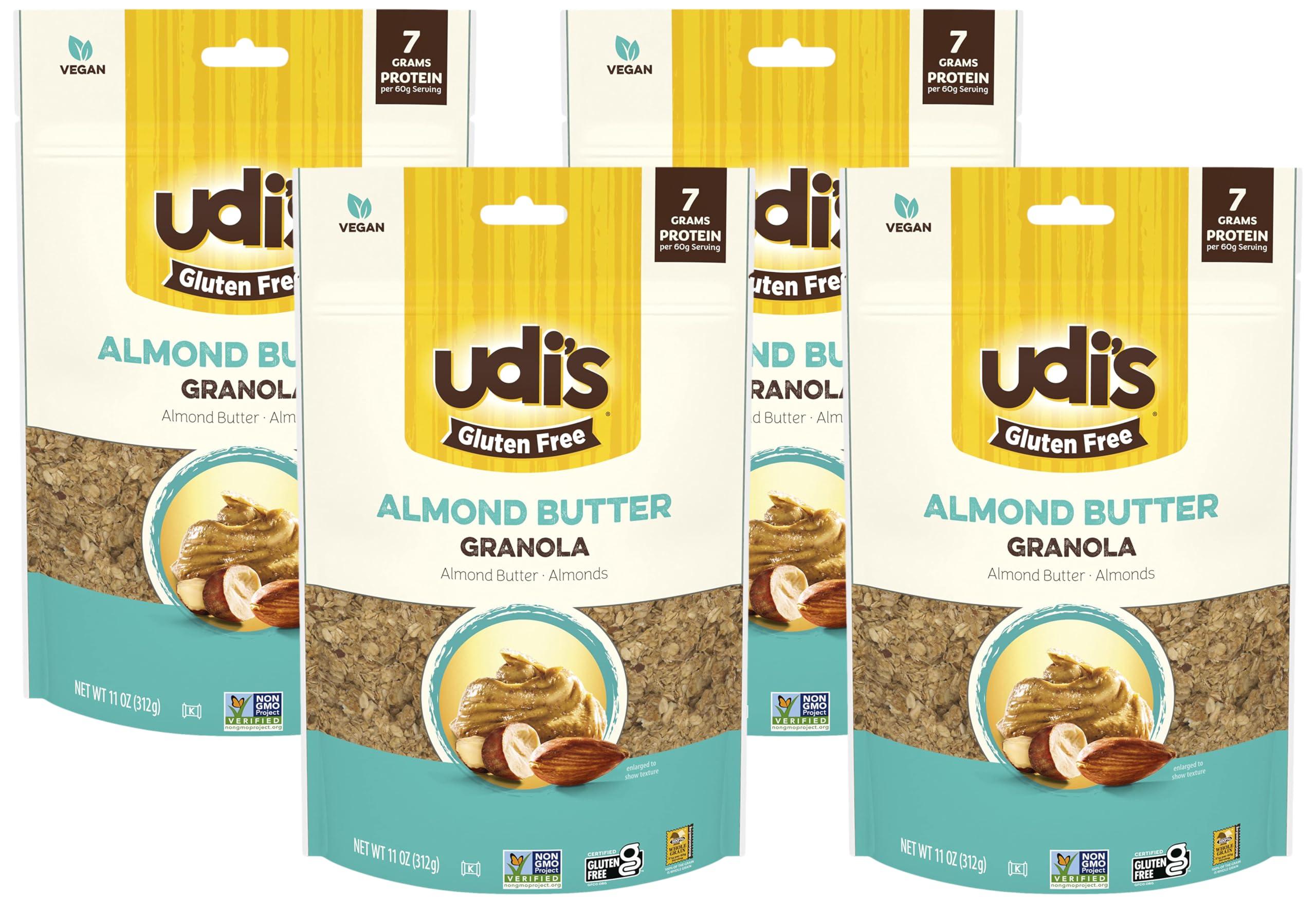 Vlasic Udi\'s Gluten Free Almond Butter Granola, 11 oz. (Pack of 4)