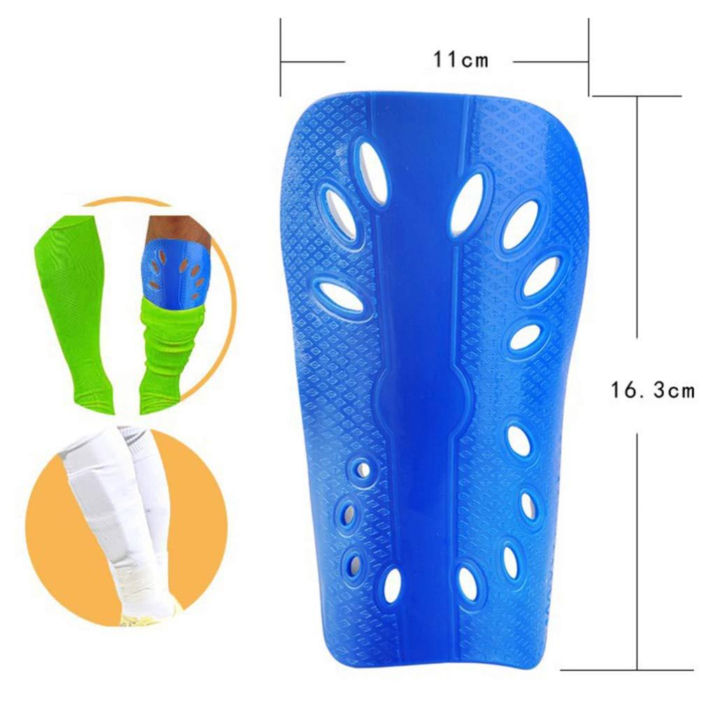 Milisten Milisten Soccer Shin Pad Gear Blue Pair Soccer Shin Guards Shin Pads Soccer Protective Gear Calf Guard Shin Pads for Teens Children Kids Youth(Black + 2 Perforated Breathable Gear
