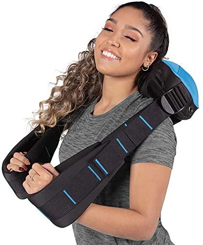 truMedic truMedic Shiatsu Neck, Back and Shoulder Massager with Heat, Deep Kneading 3D Massage for Muscle Pain Relief, MagicHands in Blue