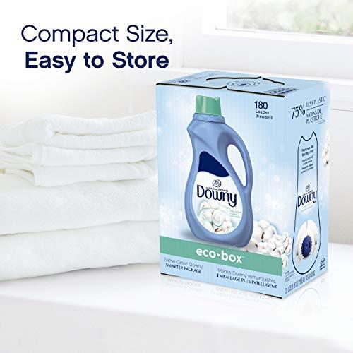 Downy Downy Eco-box Ultra Concentrated Liquid Fabric Conditioner (fabric Softener), Cool Cotton, 180 Loads, 105 Fl Oz