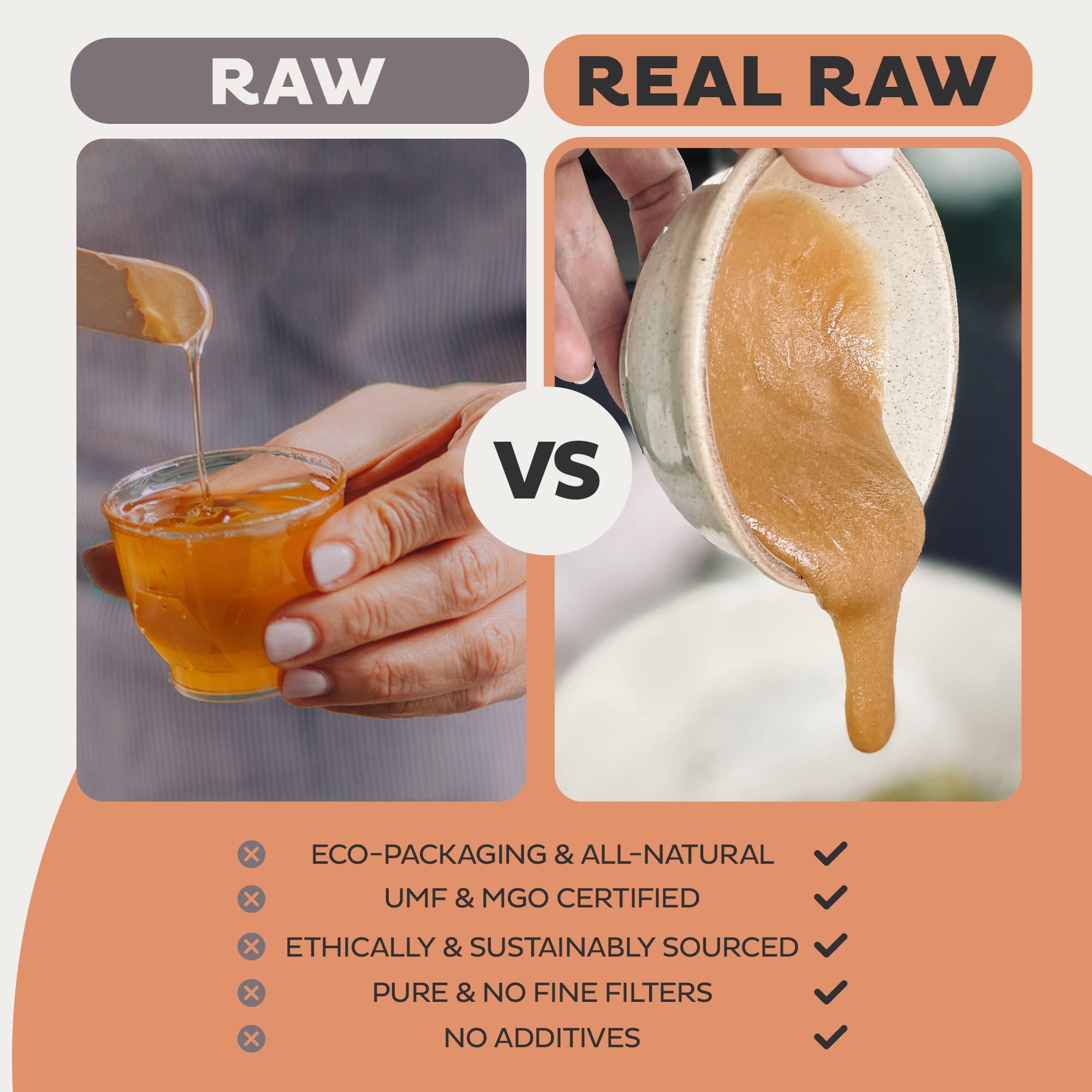 Steens Steens Manuka Honey - MGO 515+ - Pure & Raw 100% Certified UMF 15+ Manuka Honey - Bottled and Sealed in New Zealand - 17.6 oz