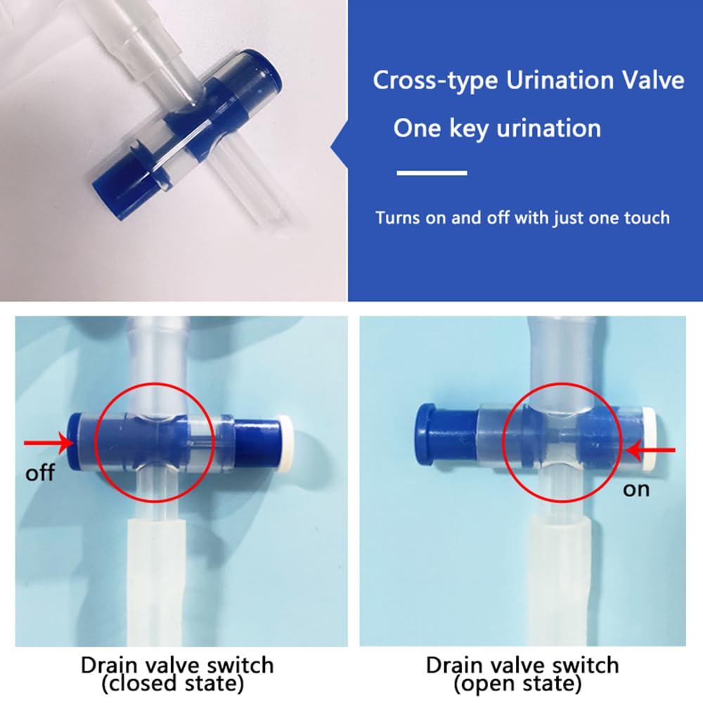 XUIAQZW Male Urine Collector, Wearable Urine Collection Bag for Men, Men\'s Portable External Catheter Device with Two 500ml Urine Bag Reusable (M)